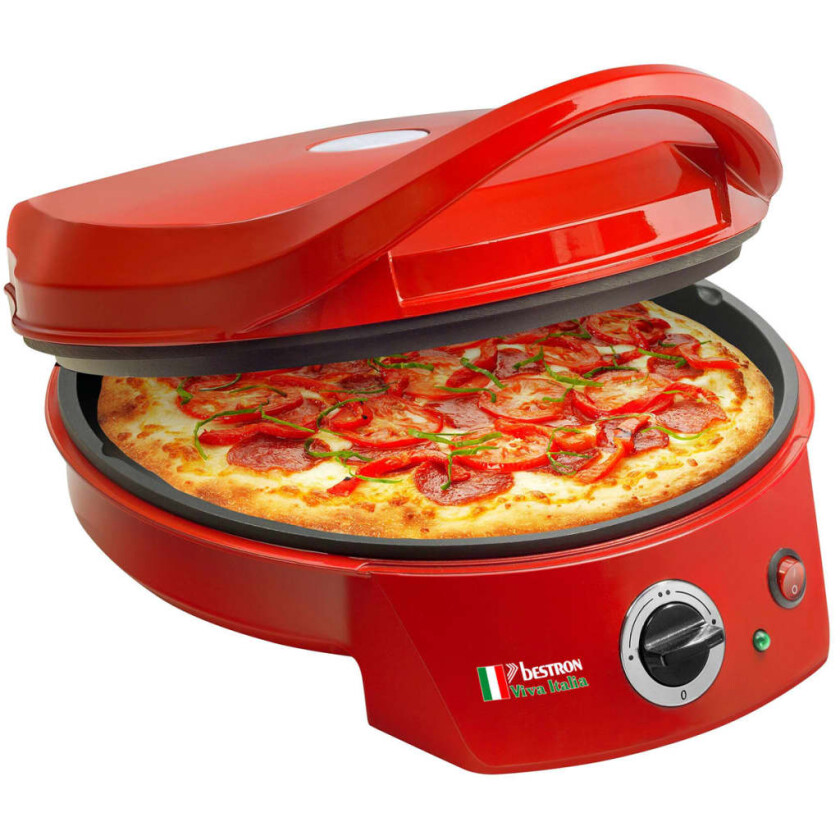 Pizzaovn/bordgrill 1800 W rød APZ400