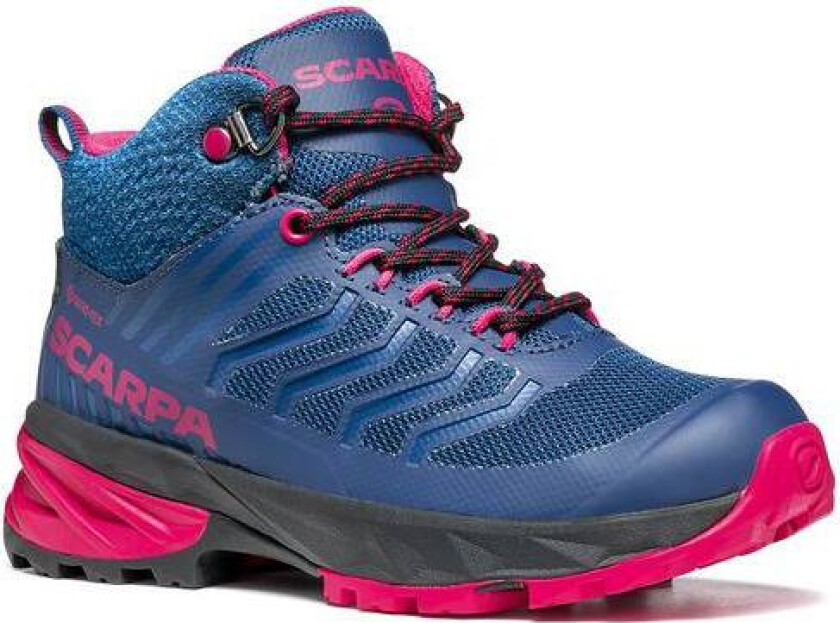 Scarpa Rush Mid Kid GTX blue/fuxia