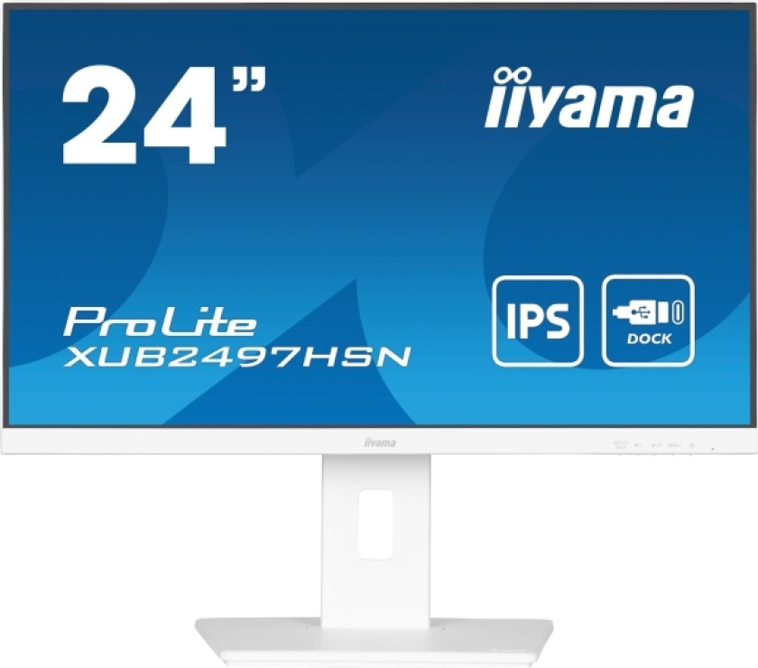 Xub2497hsn-W2 24Inch Ips Fhd 300Cd/M2 1Ms Hdmi Dp Dp Out 3Xusb 3.2 Usb C 7.5W Lan Speakers 15Cm Height Adj. Stand White