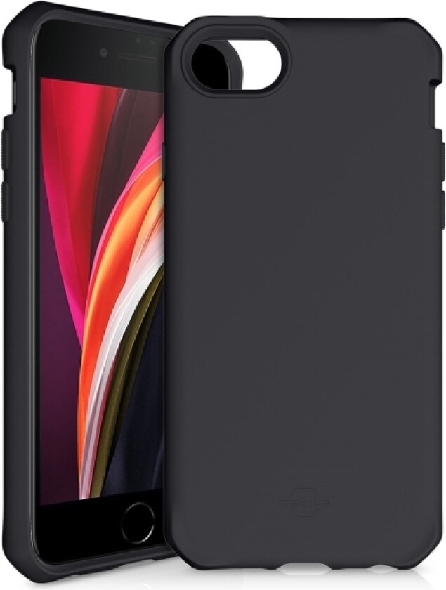 Itskins Spectrum Solid Cover Til Iphone Se (2022/2020) / 8 / 7 / 6S / 6®. Sort