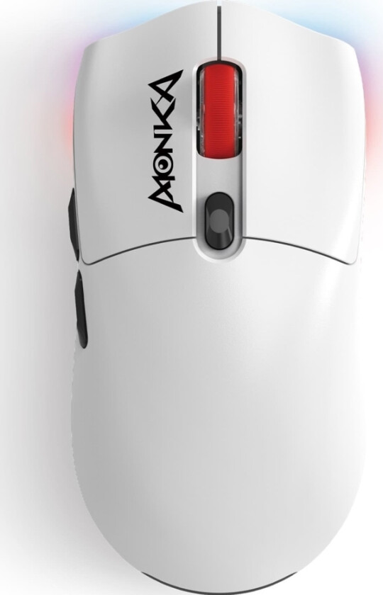 Mus Trådløs Mus, Monka G995w, Hvit, Optisk, 26000Dpi
