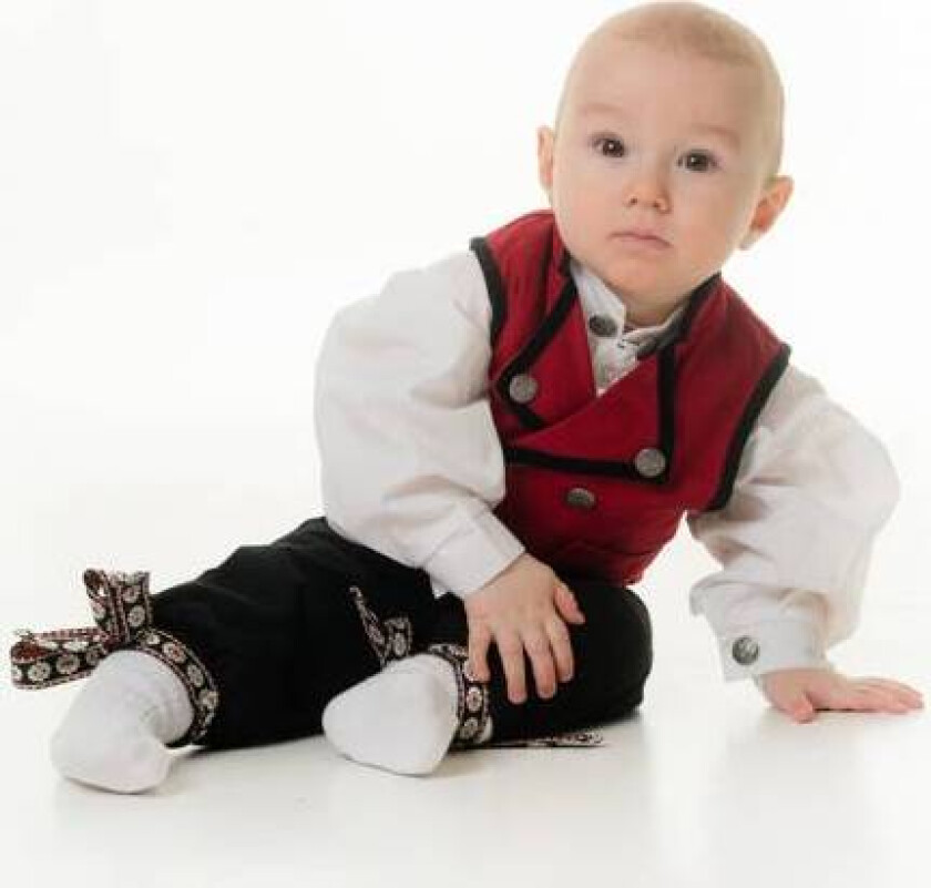 Rød Festdrakt Baby Gutt