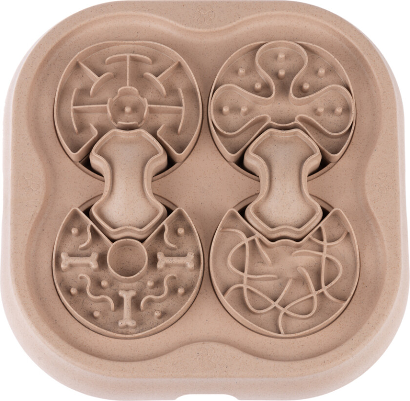 Intelligensleke Slow Feed Puzzle - L 34,8 x B 34,8 x H 5,7 cm
