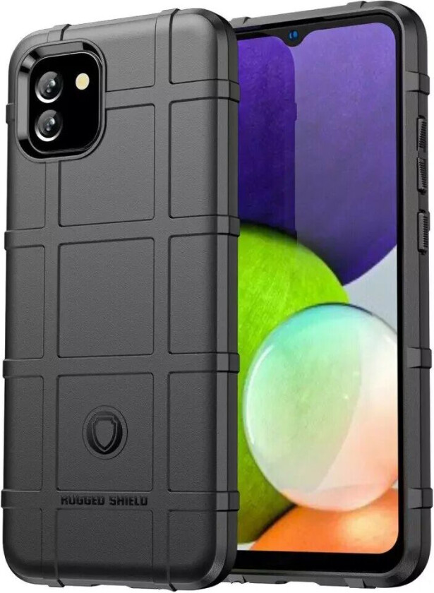 Samsung Galaxy A03 Rugged Shield Deksel - Svart
