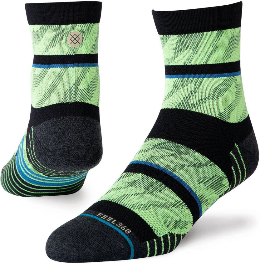 Embrun Quarter Sock neon green