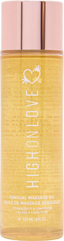 Massage Oil Strawberry Champagne, 120 ml Massasjeolje