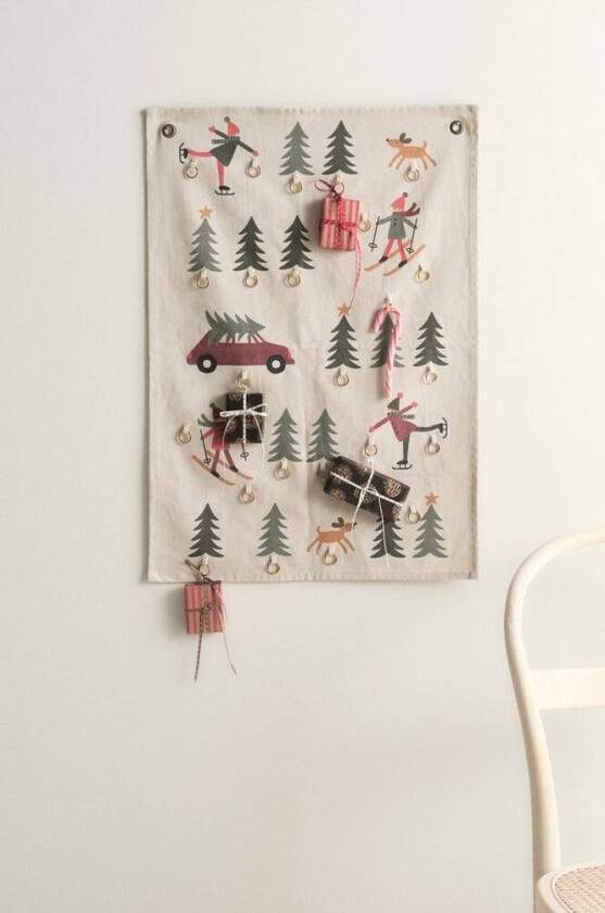 GALWAY adventskalender Naturhvit/multi