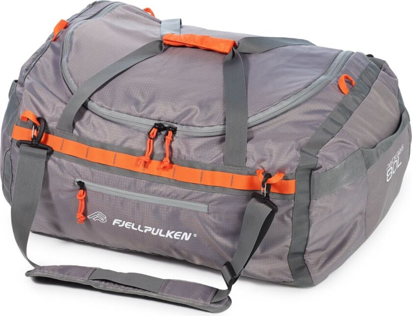 Fjellpulken Pack Bag 80L OneSize, Grey/Orange