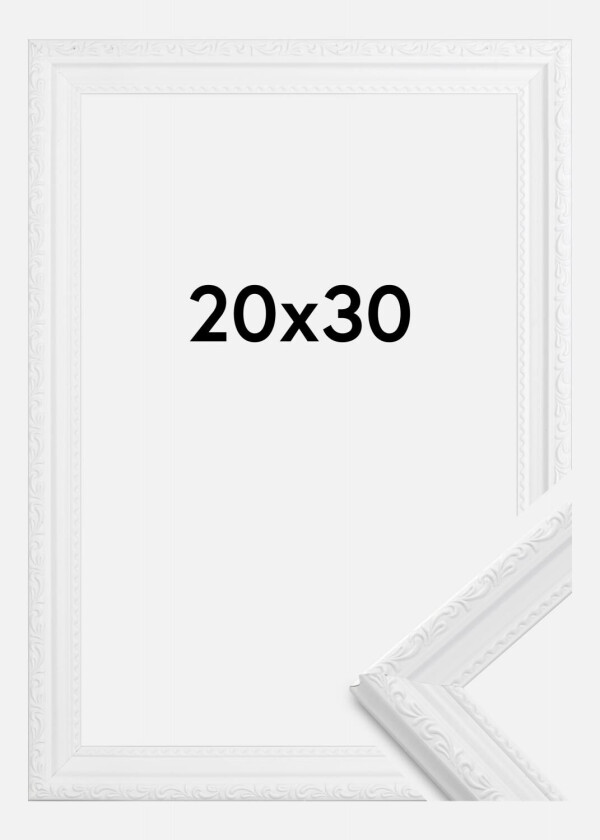 Ramme Abisko Akrylglass Hvit 20x30 Cm