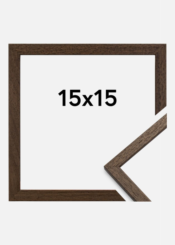 Ramme Edsbyn Akrylglass Valnøtt 15x15 Cm