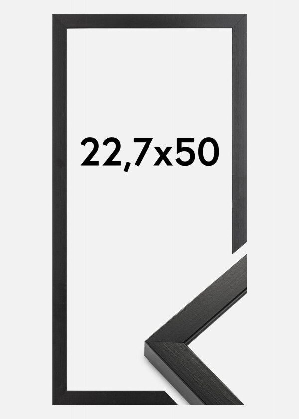 Ramme Amanda Box Svart 22,7x50 Cm