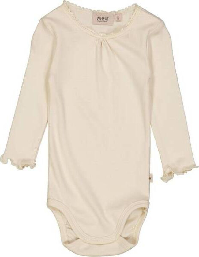 Body Rib Lace Ls Eggshell