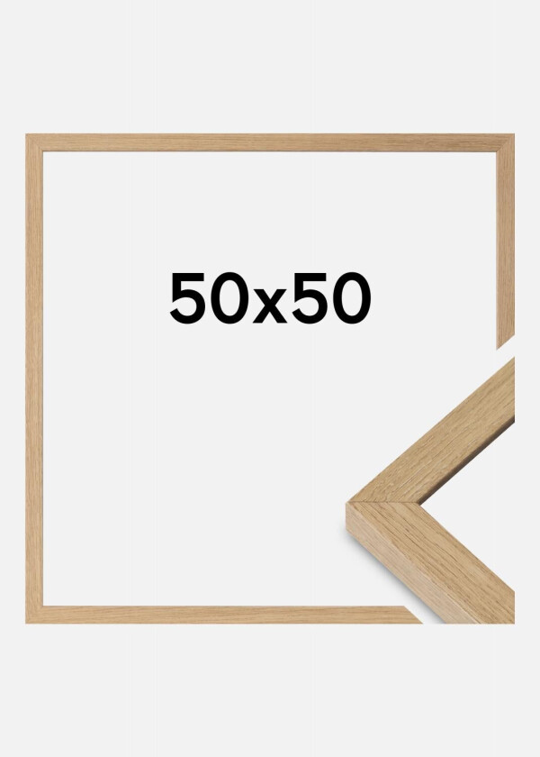 Ramme Hermes Akrylglass Natural Oak 50x50 Cm