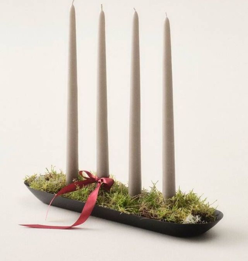 OVAL lysestake Matt black