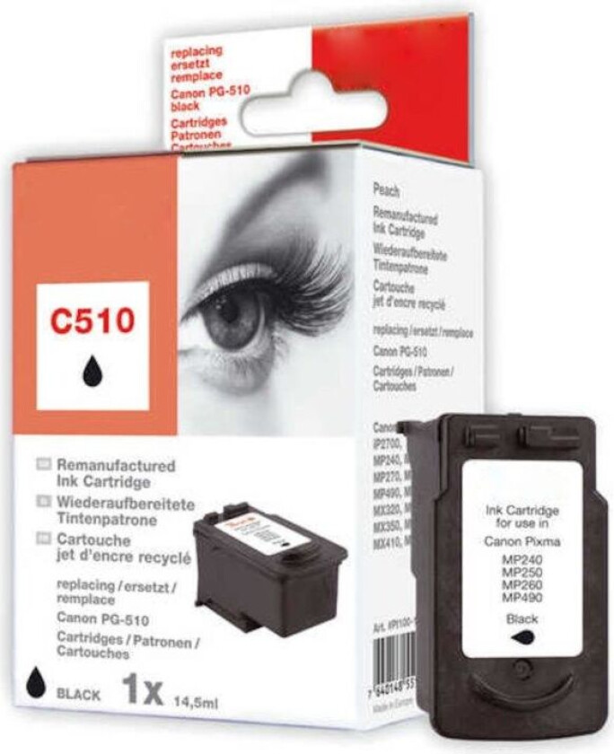 Blekk av typen Canon PG-510 - Svart