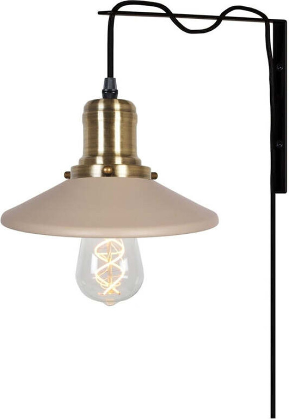 Disc vegglampe Beige