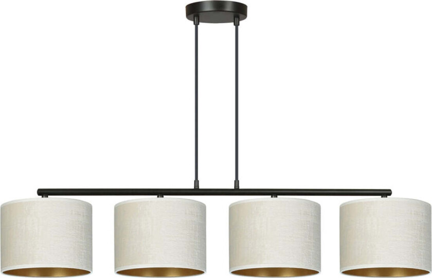 Emibig Hilde takpendel 4 lys - Hvit/Gullfarget