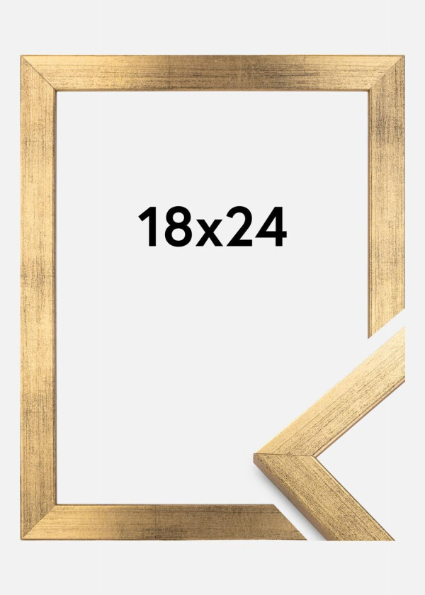 Ramme Stilren Akrylglass Gull 18x24 Cm