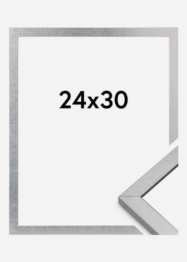 Ramme Minerva Akrylglass Sølv 24x30 Cm