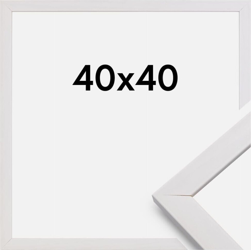 Ramme Stilren Akrylglass Hvit 40x40 Cm