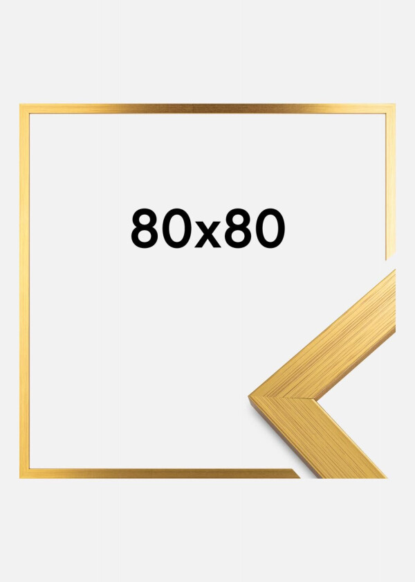 Ramme Gold Wood Akrylglass 80x80 Cm