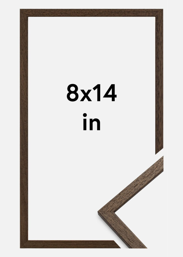 Ramme Edsbyn Akrylglass Valnøtt 8x14 Inches (20,32x35,56 Cm)