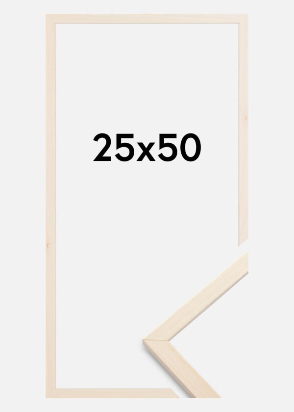 Ramme Edsbyn Akrylglass Lønn 25x50 Cm