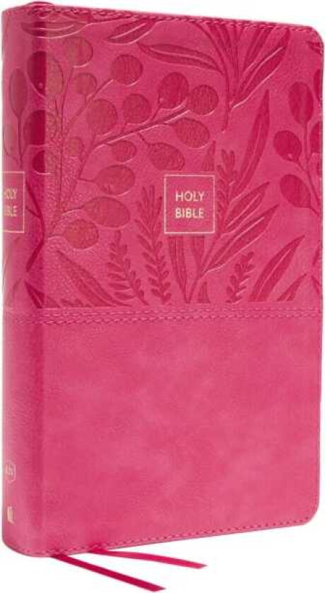 KJV, Personal Size Large Print Single-Column Reference Bible, Leathersoft, Pink, Red Letter, Comfort av Thomas Nelson