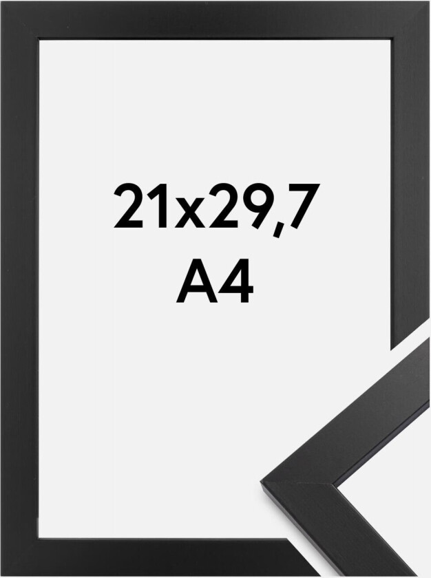 Ramme Black Wood Akrylglass 21x29,7 Cm (A4)