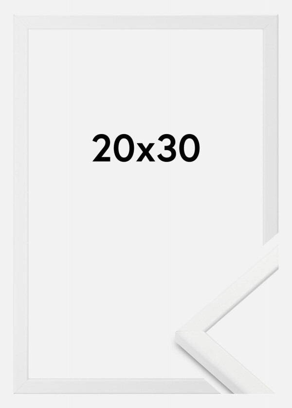Ramme Kaspar Akrylglass Hvit 20x30 Cm