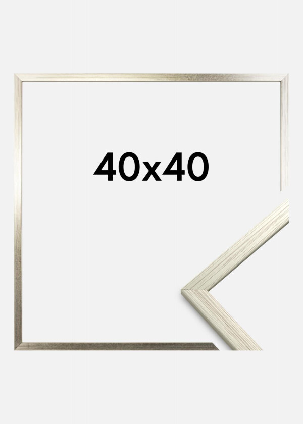 Ramme Edsbyn Akrylglass Sølv 40x40 Cm