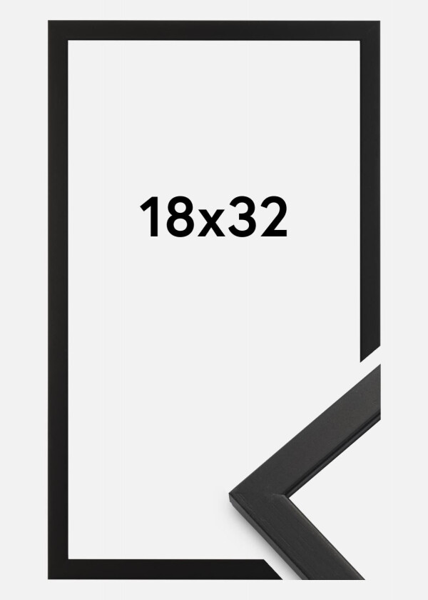 Ramme Edsbyn Akrylglass Svart 18x32 Cm