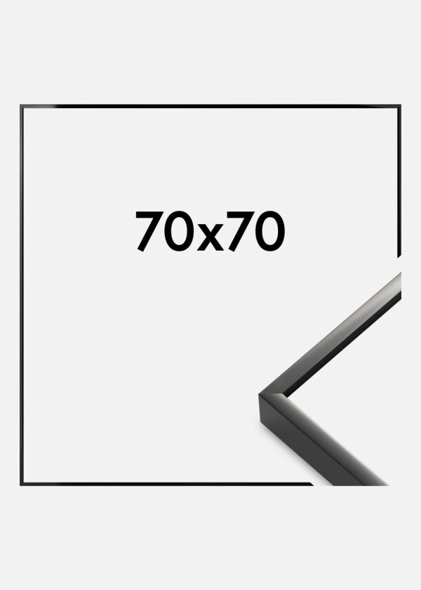 Ramme Premium Alpha Blank Svart 70x70 Cm