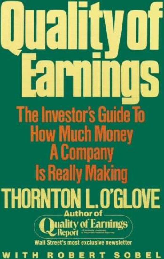Quality of Earnings av Thornton L. O'glove