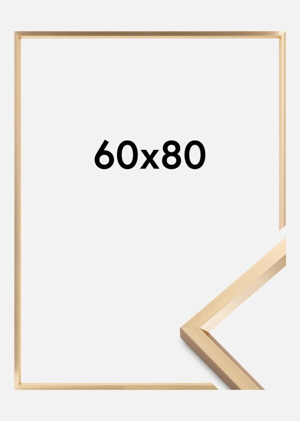 Ramme Steel Style Gull 60x80 Cm