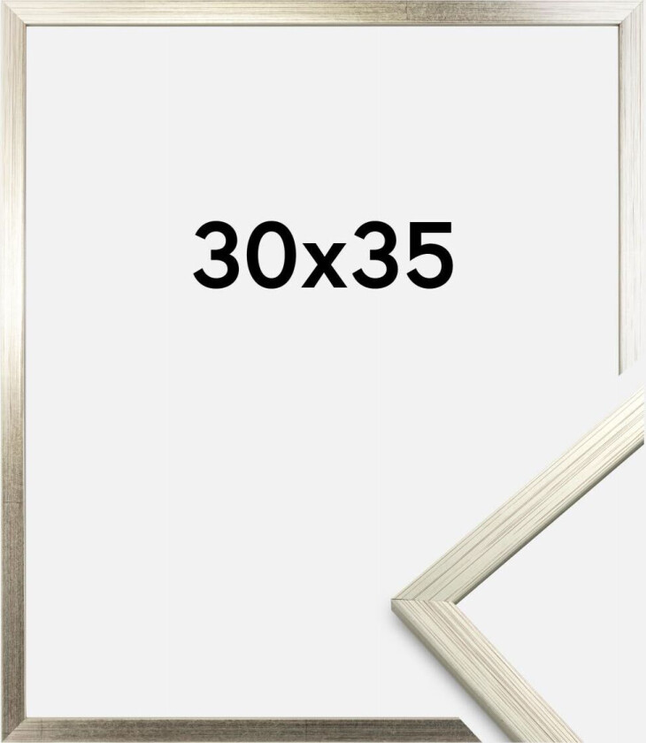 Ramme Edsbyn Akrylglass Sølv 30x35 Cm