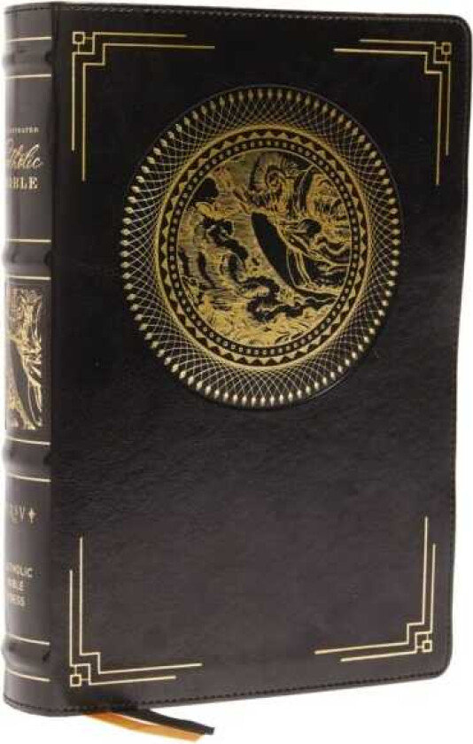 NRSVCE, Illustrated Catholic Bible, Leathersoft, Black, Comfort Print av Catholic Bible Press