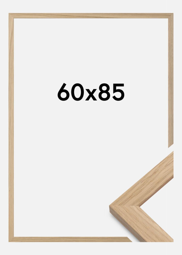 Ramme Oak Wood Akrylglass 60x85 Cm