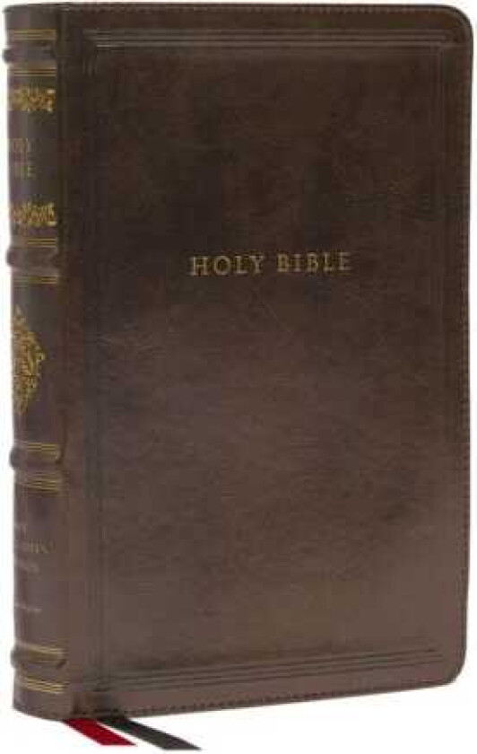 NKJV, Personal Size Reference Bible, Sovereign Collection, Leathersoft, Brown, Red Letter, Comfort P av Thomas Nelson