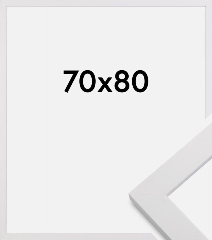 Ramme White Wood 70x80 Cm