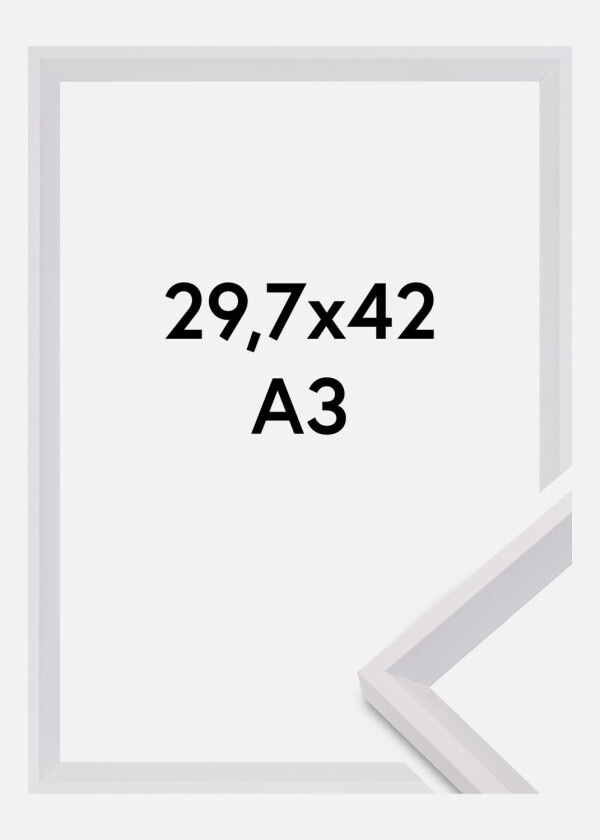 Ramme Globe Akrylglass Hvit 29,7x42 Cm (A3)