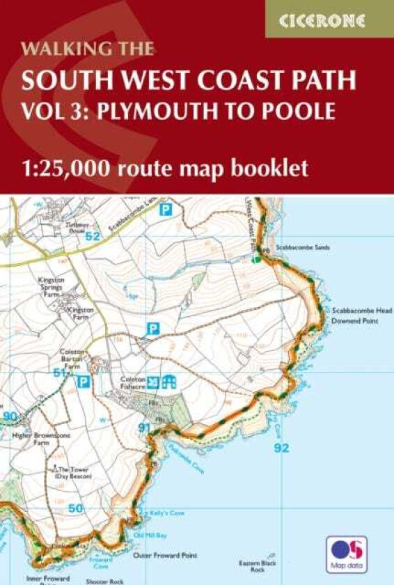 South West Coast Path Map Booklet - Vol 3: Plymouth to Poole av Paddy Dillon