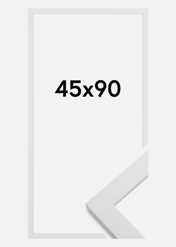 Ramme White Wood Akrylglass 45x90 Cm