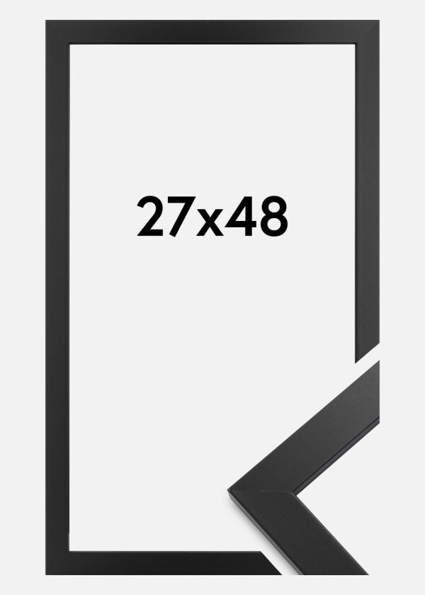 Ramme Black Wood Akrylglass 27x48 Cm