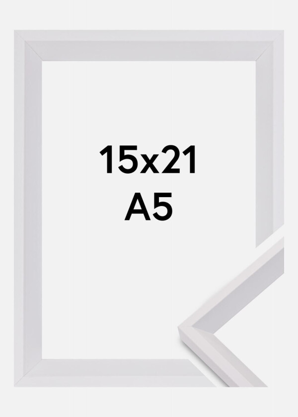 Ramme Globe Hvit 15x21 Cm (A5)