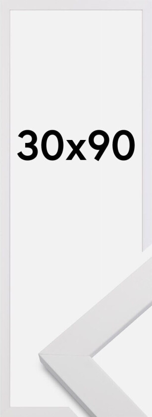 Ramme White Wood Akrylglass 30x90 Cm