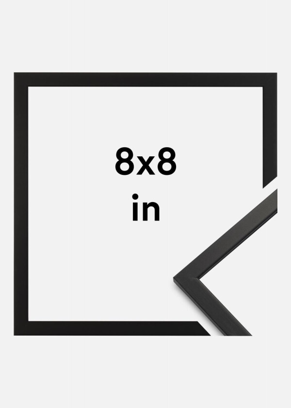Ramme Edsbyn Svart 8x8 Inches (20,32x20,32 Cm)