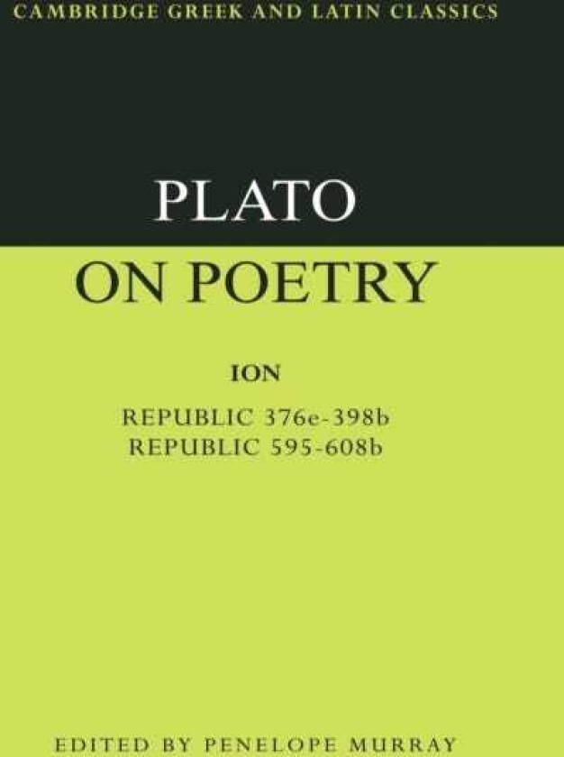 Plato on Poetry av Plato