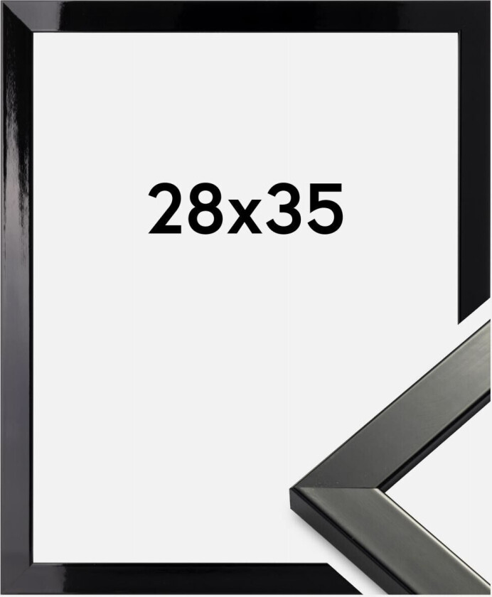 Ramme Uppsala Svart Høyglans 28x35 Cm