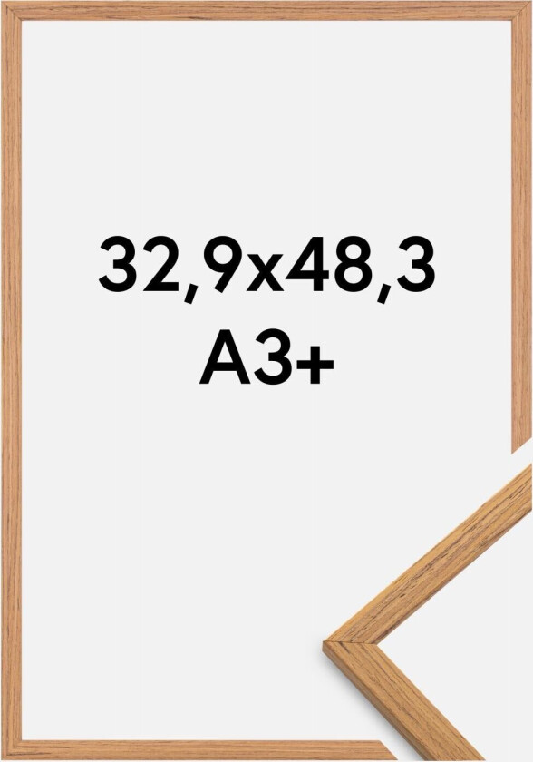 Ramme Edsbyn Akrylglass Teak 32,9x48,3 Cm (A3+)